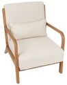 Fauteuil en tissu beige clair SKOVDE_927132