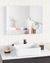 Miroir mural LED Bluetooth 60 x 80 cm argenté MONTARON_932221