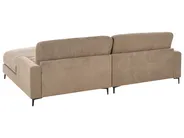 Corner Sofa 3 Seater MALOY Fabric Brown Left Hand_971286
