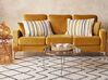 3 Seater Velvet Sofa Yellow GAVLE_840363