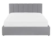 Ottoman Bed DREUX Fabric Light Grey 140 x 200 cm (EU Double)_793218