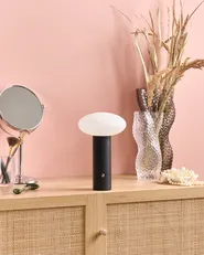Wireless LED Table Lamp BUAYAN with Dimmer Metal Black_955265