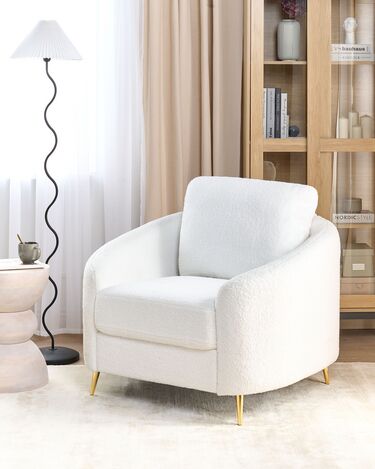 Boucle Armchair White TROSA