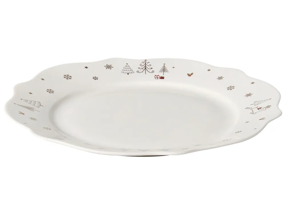 Zastawa stołowa 20-częściowa PERILLA Porcelana Biały_1191997
