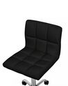 Fabric Armless Desk Chair Black MARION_712434