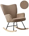 Rocking Chair ARSET Corduroy Taupe