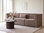 Sofa modułowa dla 3 osób LEMVIG Sztruks Ciemnobeżowy_1154514