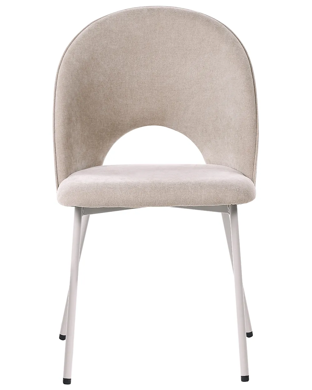 Set of 2 Dining Chairs COVELO Velvet Beige_1168825