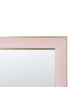 Espejo de pie de terciopelo rosa/dorado 50 x 150 cm LAUTREC_840633