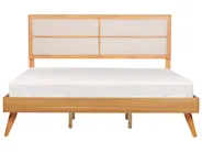 Bed POISSY 180 x 200 cm (EU Super King) Natural Ash Wood_912614