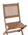 Lot de 2 chaises de jardin en bois d'acacia certifié clair PARAGGI_928455