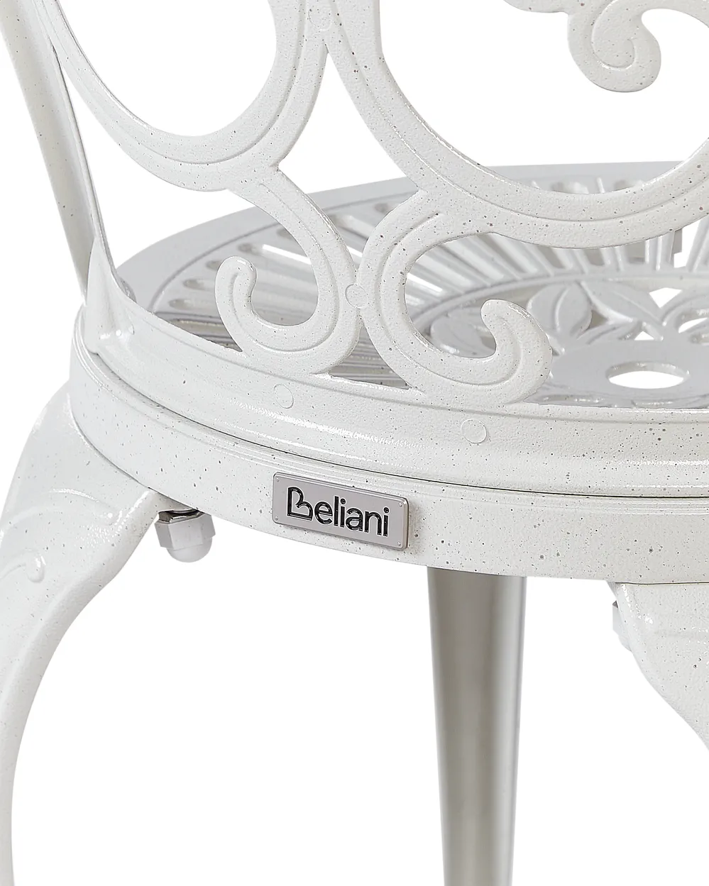 Set of 2 Garden Chairs TRIORA Metal Off-White_931756