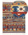 Wool Kilim Area Rug 200 x 300 cm Multicolour NORAKERT_859175
