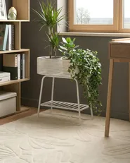 Kwietnik LINNAEA 60 cm Metal Biały_1064757
