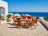 Garden Dining Set 6 Seater JAVA PREMIUM Acacia Wood Red