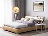 Bed Leather PARIS 140 x 200 cm (EU Double) Gold