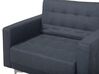 Conjunto de sofás reclináveis com 5 lugares em tecido cinzento escuro ABERDEEN_719112