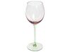 Conjunto de 4 copos de vinho em vidro rosa e verde 360 ml DIOPSIDE_912629