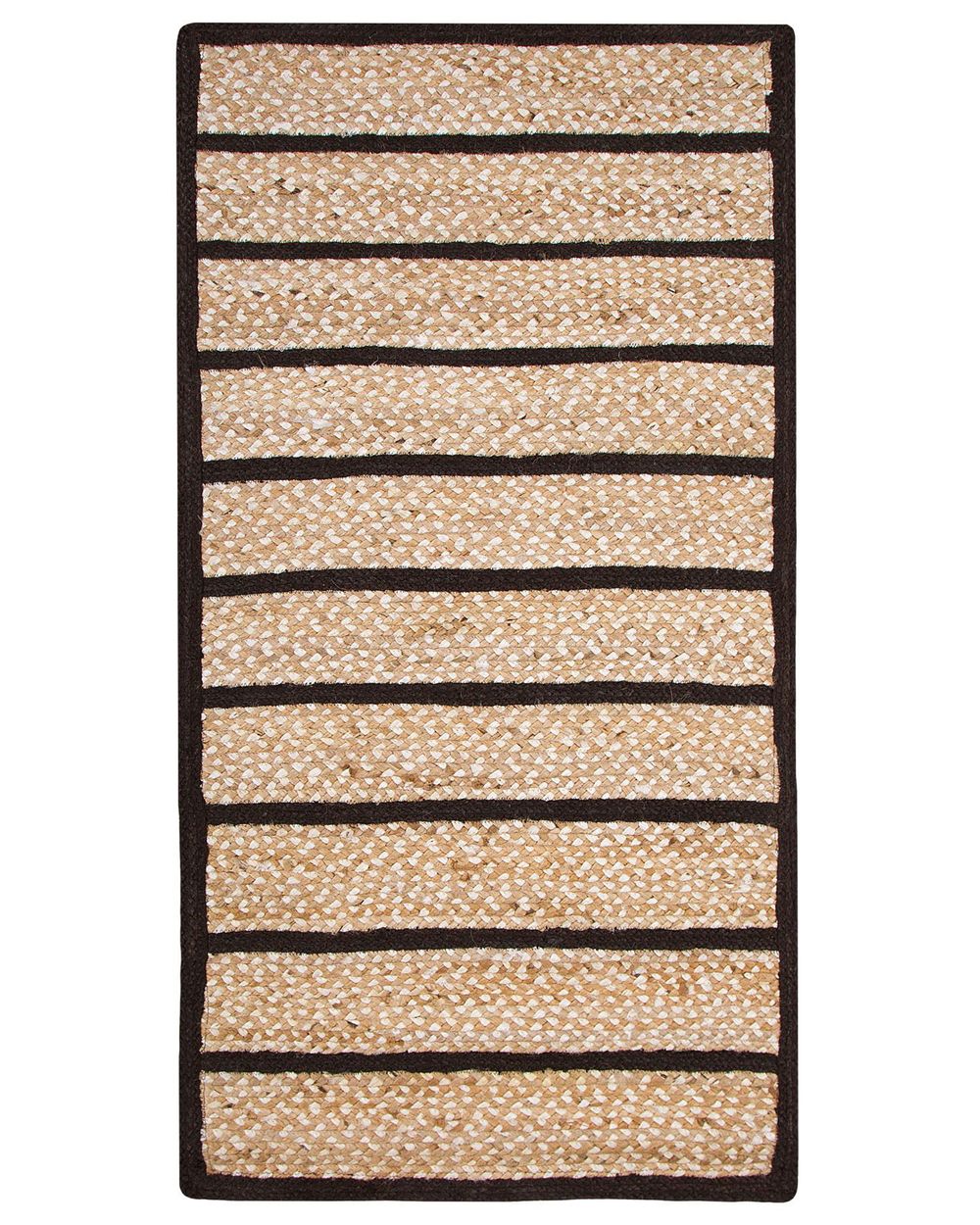 Tappeto KARADONA Beige 80 x 150 cm Iuta