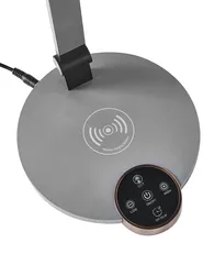 LED Desk Lamp CAROY with Wireless Charger Grey_1018903