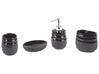 Set de accesorios de baño 4 piezas de cerámica negra CHANCO_788712