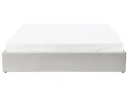 Ottoman Bed without Headboard DINAN Fabric Light Beige 180 x 200 cm (EU Super King)_903652