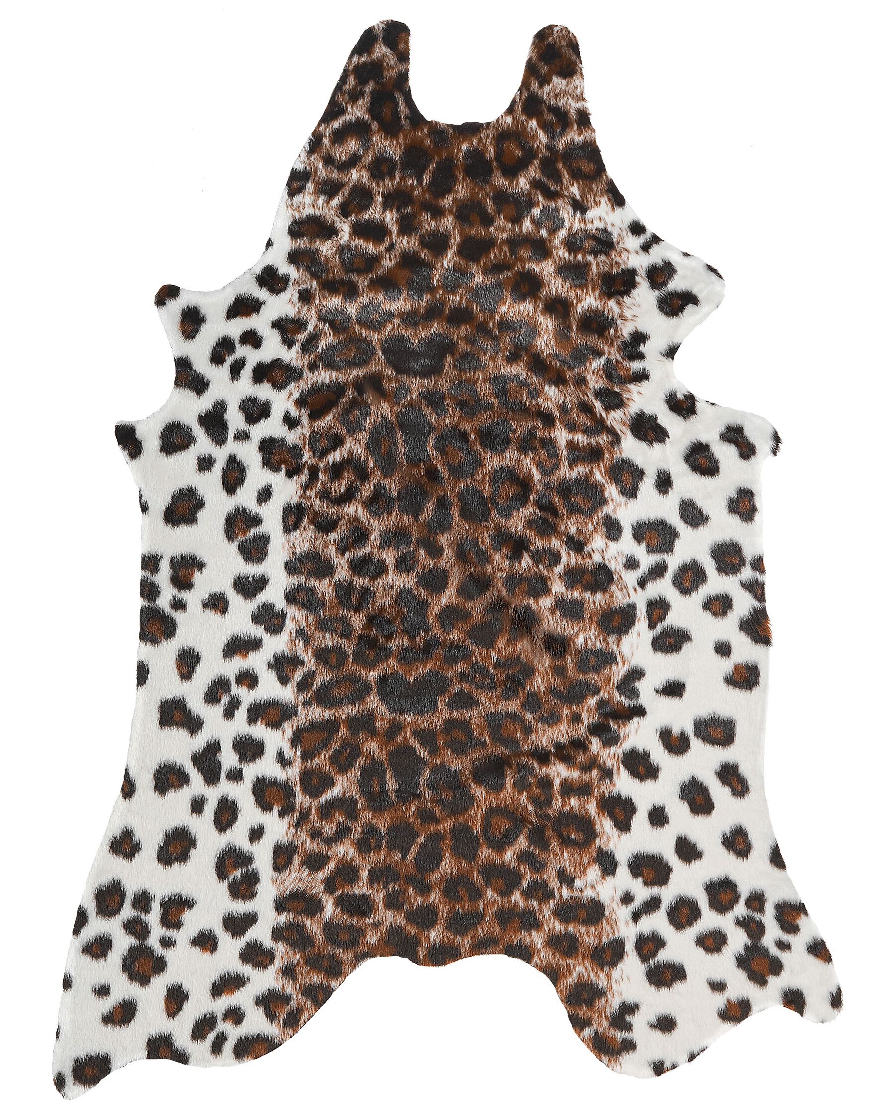 Kunstfell-Teppich Leopard braun / weiss 150 x 200 cm BOGONG_820232