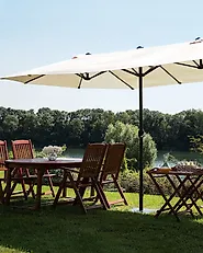 Patio Parasol 460 cm SIBILLA Beige_1175443