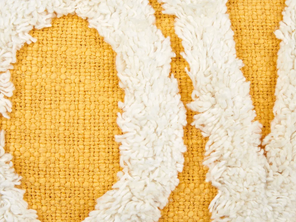 Set di 2 cuscini LOVE Cotone 30 x 50 cm Giallo_913221