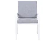 Set da pranzo da giardino 4 posti VISSO Grigio/Bianco_1047412