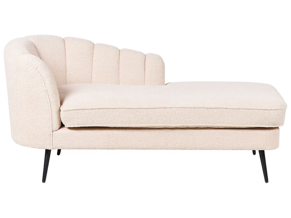 Chaise longue versione destra CHAUMONT Velluto Arancione | Leroy Merlin