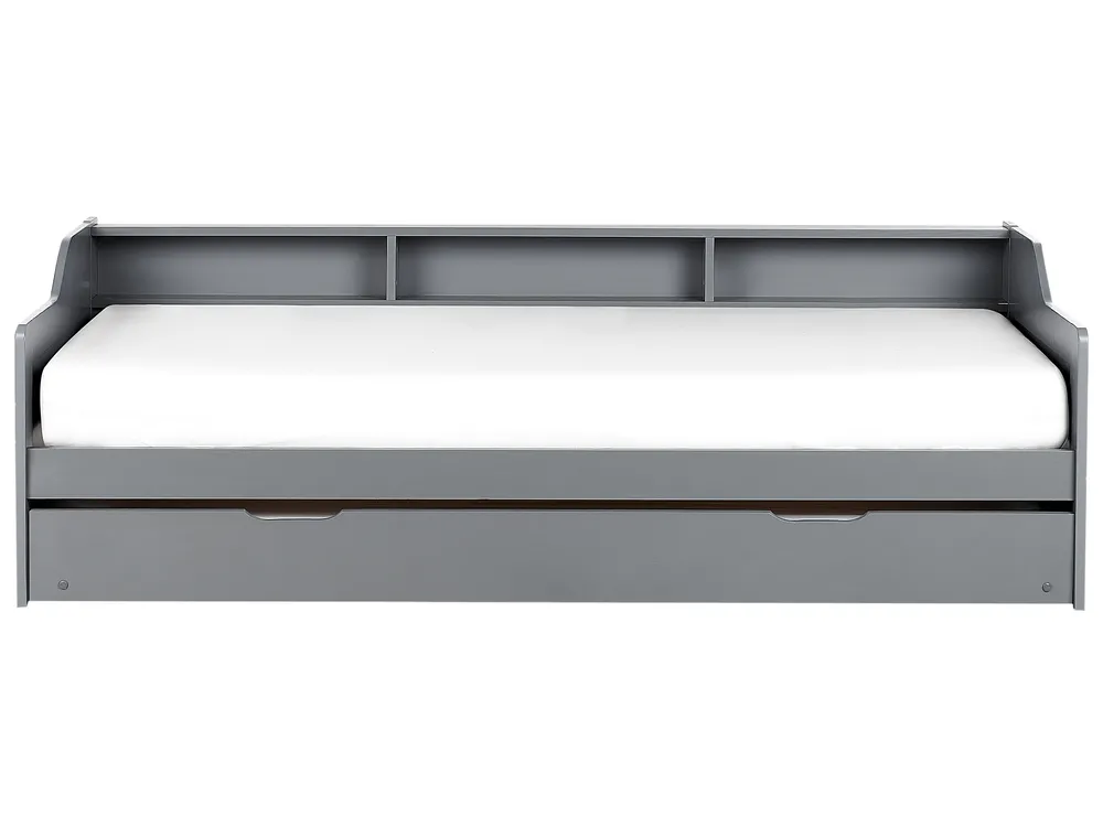 Trundle Bed Pine Wood EDERN 90 x 200 cm (EU Single) Grey_945971
