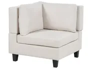 Modular Corner Sofa 5 Seater UNSTAD with Ottoman Fabric Light Beige Right Hand_925401