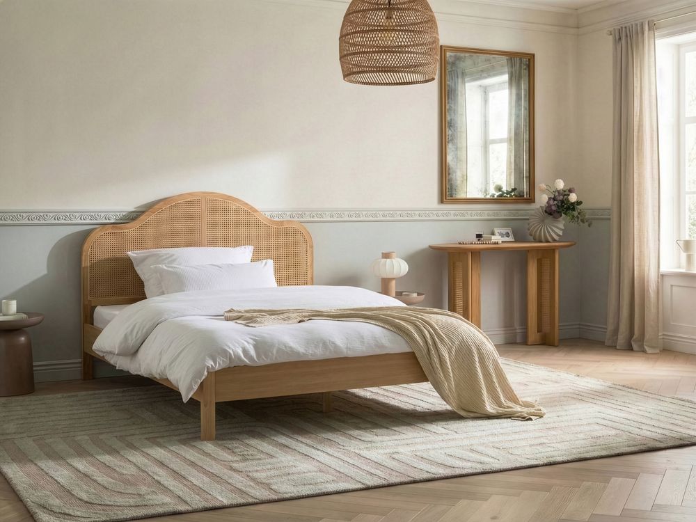 Bed HOUNOUX 160 x 200 cm Lichtbruin