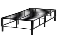 Łóżko kontynentalne COUNTESS 90 x 200 cm Beżowy_1054209