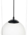 Lampe suspension en verre noire TOBINS_873277