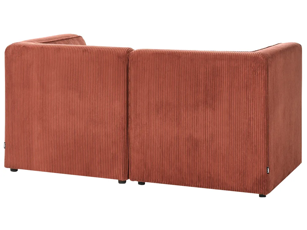 Sofa 2 Seater LEMVIG Corduroy Golden Brown_1054787