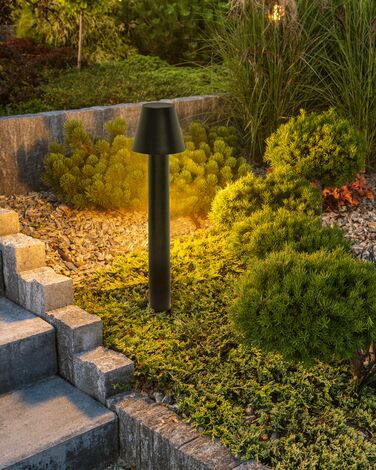 Outdoor LED Bollard Lamp Black HOLMES