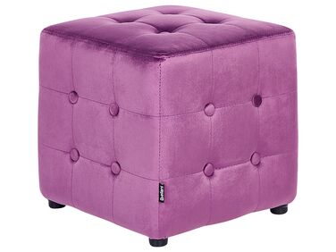 Pouf violet foncé 36 x 36 cm WISCONSIN