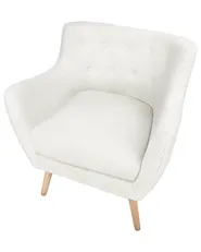 Armchair DRAMMEN Boucle White_951427