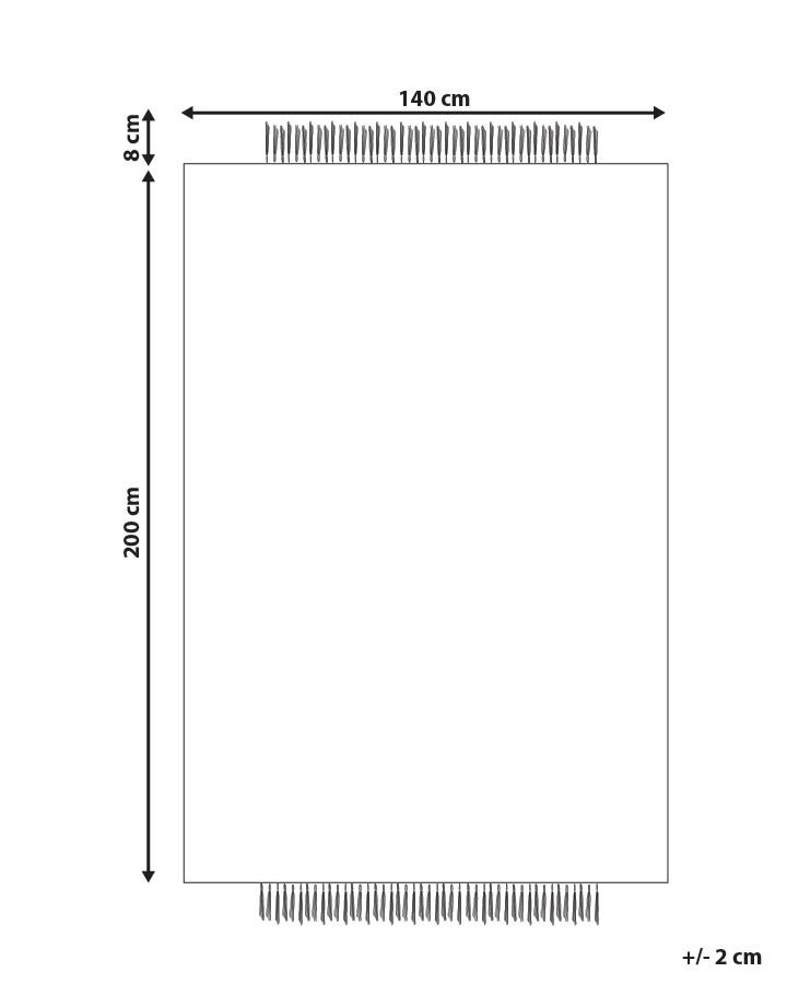 Wool Area Rug 140 x 200 cm Black and White KETENLI_847448 Wool Area Rug 140 x 200 cm Black and White KETENLI_847448