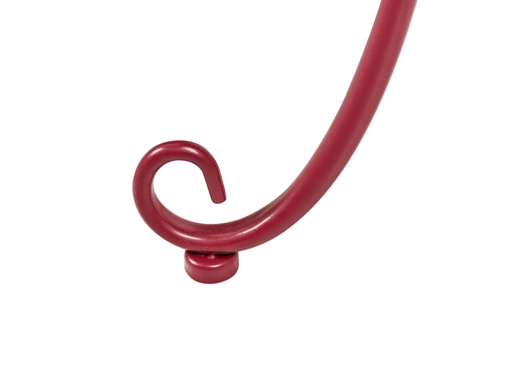 Stolik pomocniczy ogrodowy CAVINIA 40 cm 40 cm Metal Burgundowy_1016321