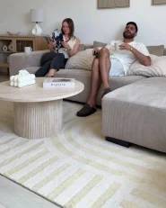 Coffee Table AMMON Travertine Effect_1021100