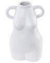 Vase à fleurs blanc 25 cm AIGIO_845110