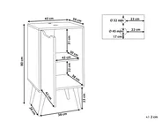 Mobile lavabo JUNIN 45 cm Marrone chiaro_979558