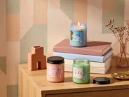 Zestaw 3 świeczek zapachowych FRUITY BLOOM Wosk sojowy Świeże nuty Nuty kwiatowe_874353