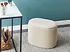 Storage Pouffe RICHLAND Velvet Light Beige