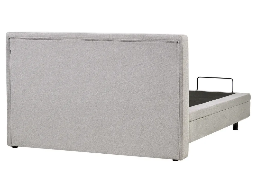Adjustable Bed Fabric DUKE 160 x 200 cm (EU King Size) Light Grey_973586