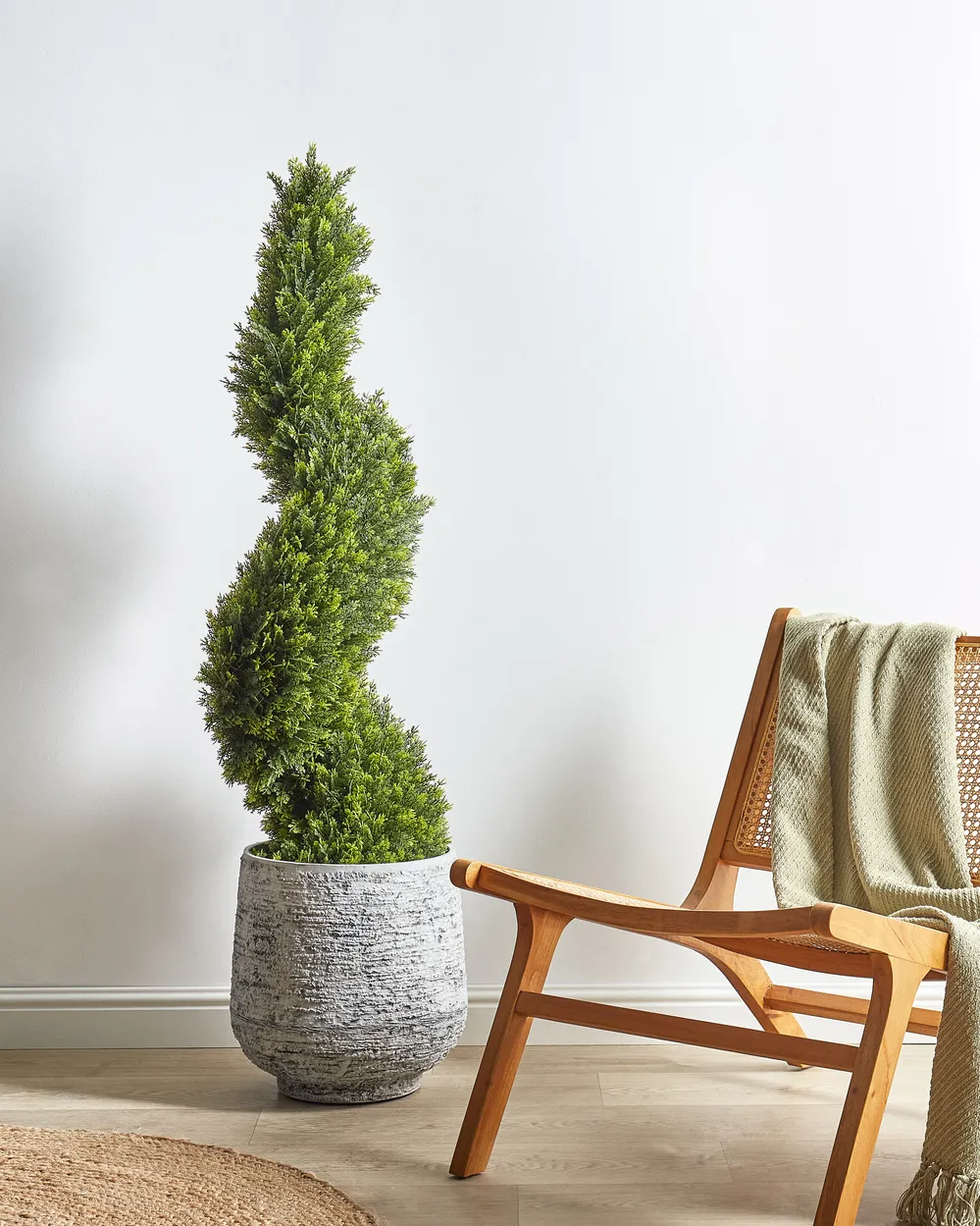 Sztuczna roślina CYPRESS SPIRAL TREE 126 cm Zielony_901124