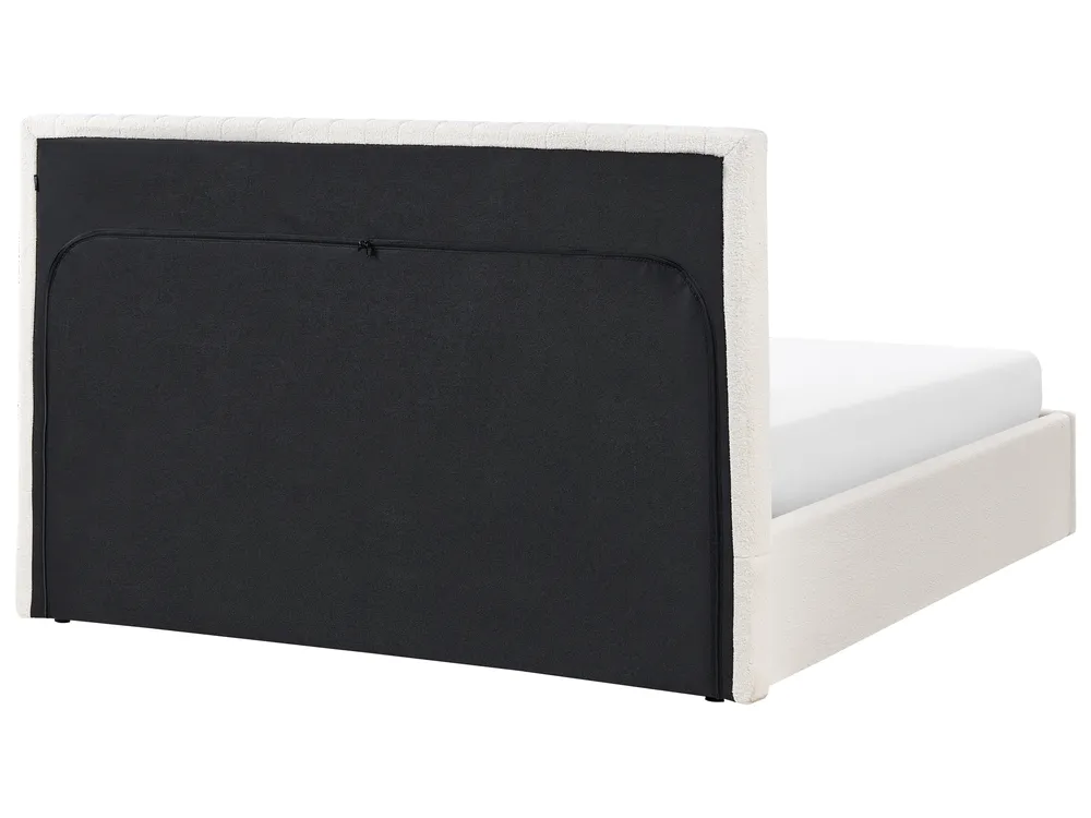 Ottoman Bed VION Boucle Off-White 160 x 200 cm (EU King Size)_1042550